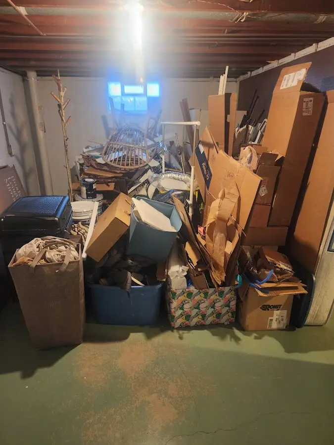 Roll-off dumpster container at job site for 15 Yard Dumpster Rental in McFarland